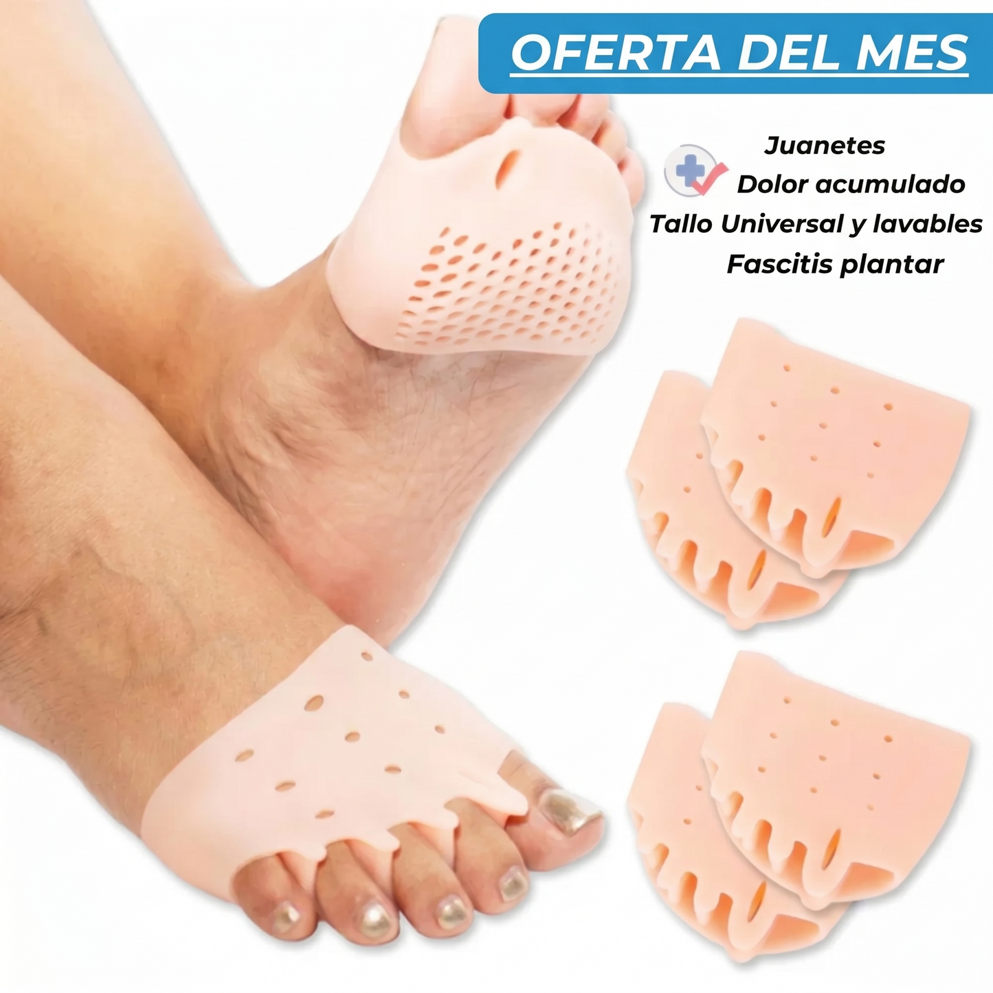 Protector de Pies con Separador de Dedos