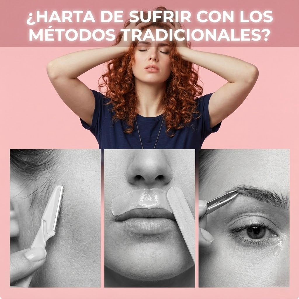 Depiladora facial de precisión indolora recargable