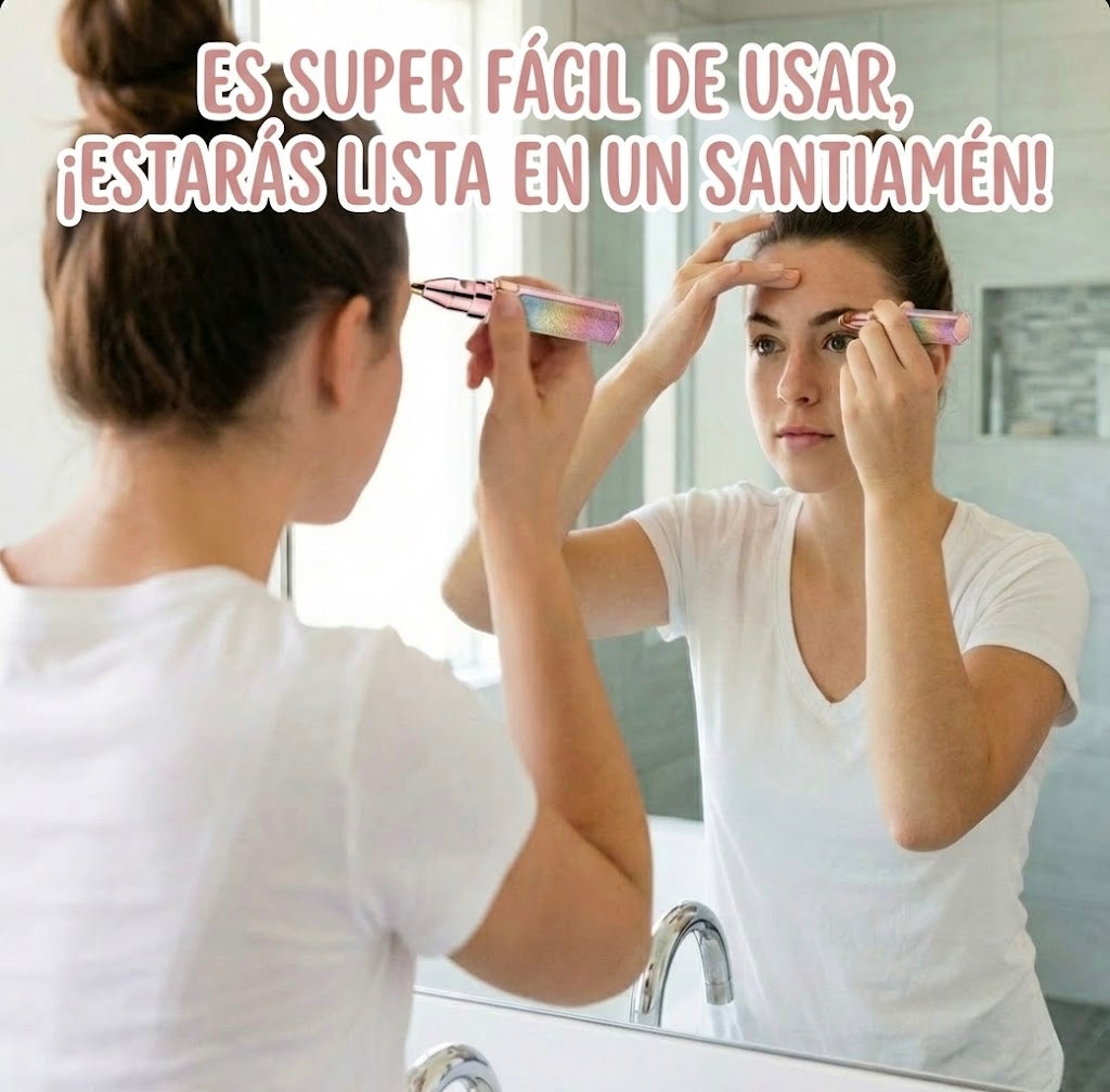 Depiladora facial de precisión indolora recargable